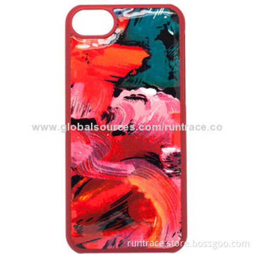 Backcover for iPhone 5C, doodle series, made of painting surface finish genuine leather